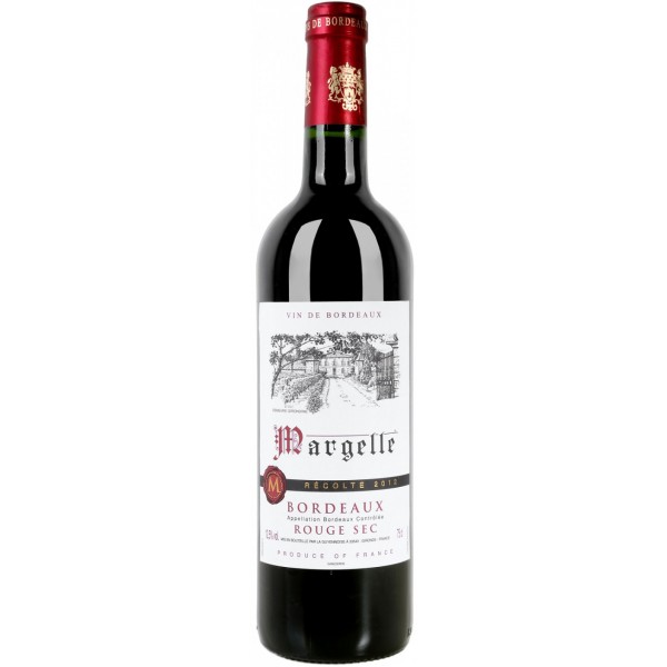 Вино La Guyennoise, "Margelle" Bordeaux Rouge, 2018, 0.75 л 